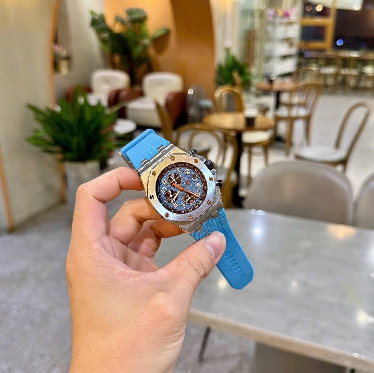 Audemars Piguet Royal Oak Offshore Chronograph – 1:1 Grade Watch | Blue Dial - Image 6