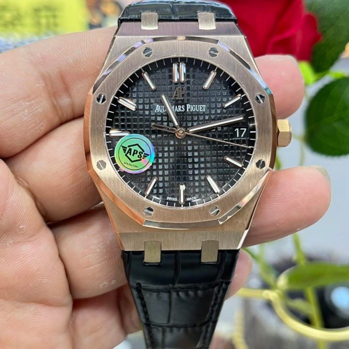 Audemars Piguet Royal Oak 15500OR – 1:1 Grade Watch | Rose Gold | Black Dial