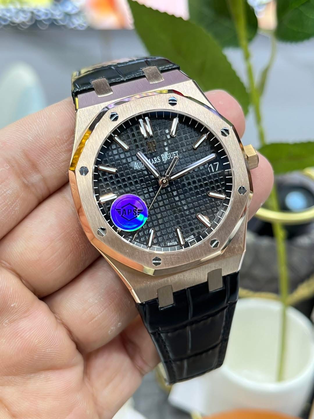Audemars Piguet Royal Oak 15500OR – 1:1 Grade Watch | Rose Gold | Black Dial - Image 7