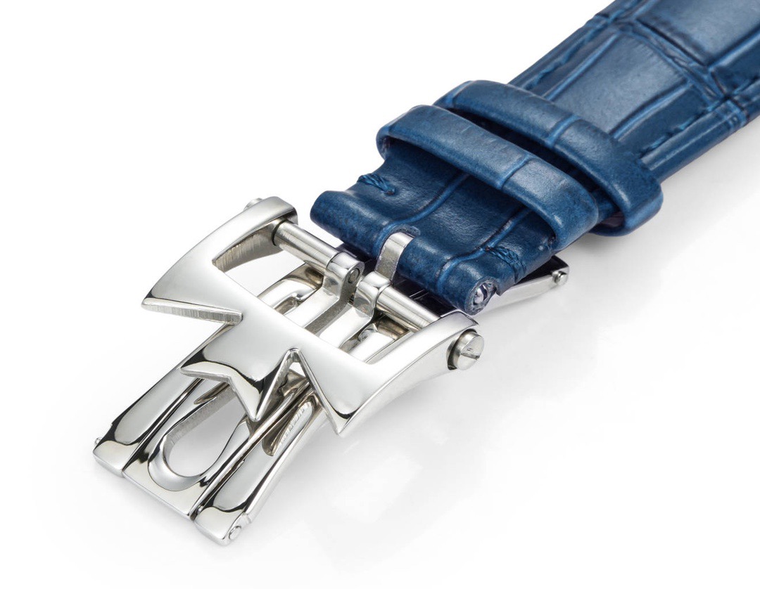 Vacheron Constantin Quai de L’Ile Date 4500S – 1:1 Grade Watch | Blue Dial | Leather Strap - Image 9