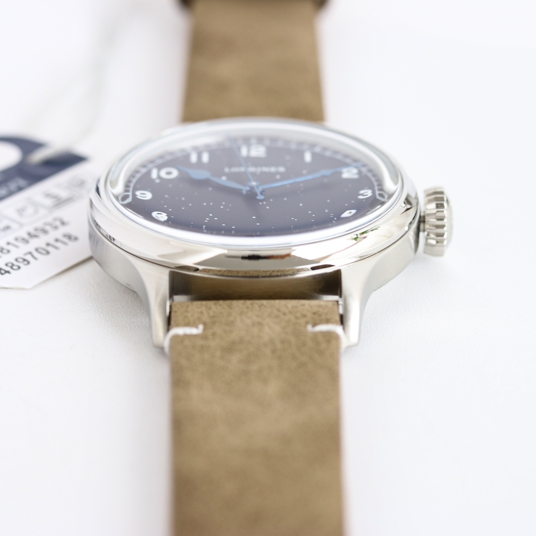 Longines Heritage Military Marine Nationale – 1:1 Grade Watch | Ivory Dial | Leather Strap - Image 5