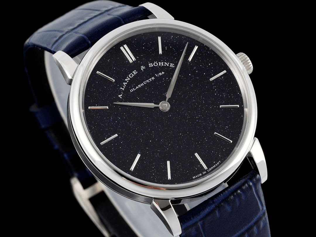 A. Lange & Söhne Saxonia Thin – 1:1 Grade Watch | Blue Aventurine Dial | Blue Leather Strap - Image 8