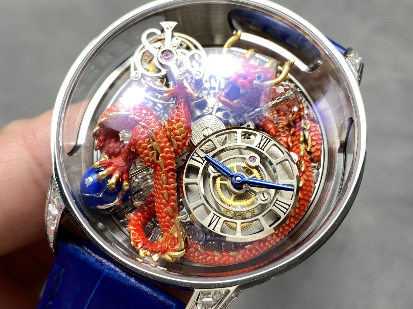 Jacob & Co. Astronomia Imperial Dragon – 1:1 Grade Watch | Sapphire Dome | Dragon Design - Image 4
