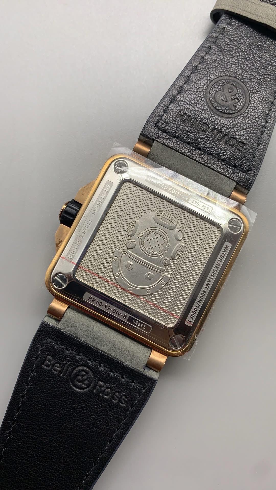 Bell & Ross BR 03-92 Diver Bronze – 1:1 Grade Watch | Green Dial | Leather Strap - Image 4