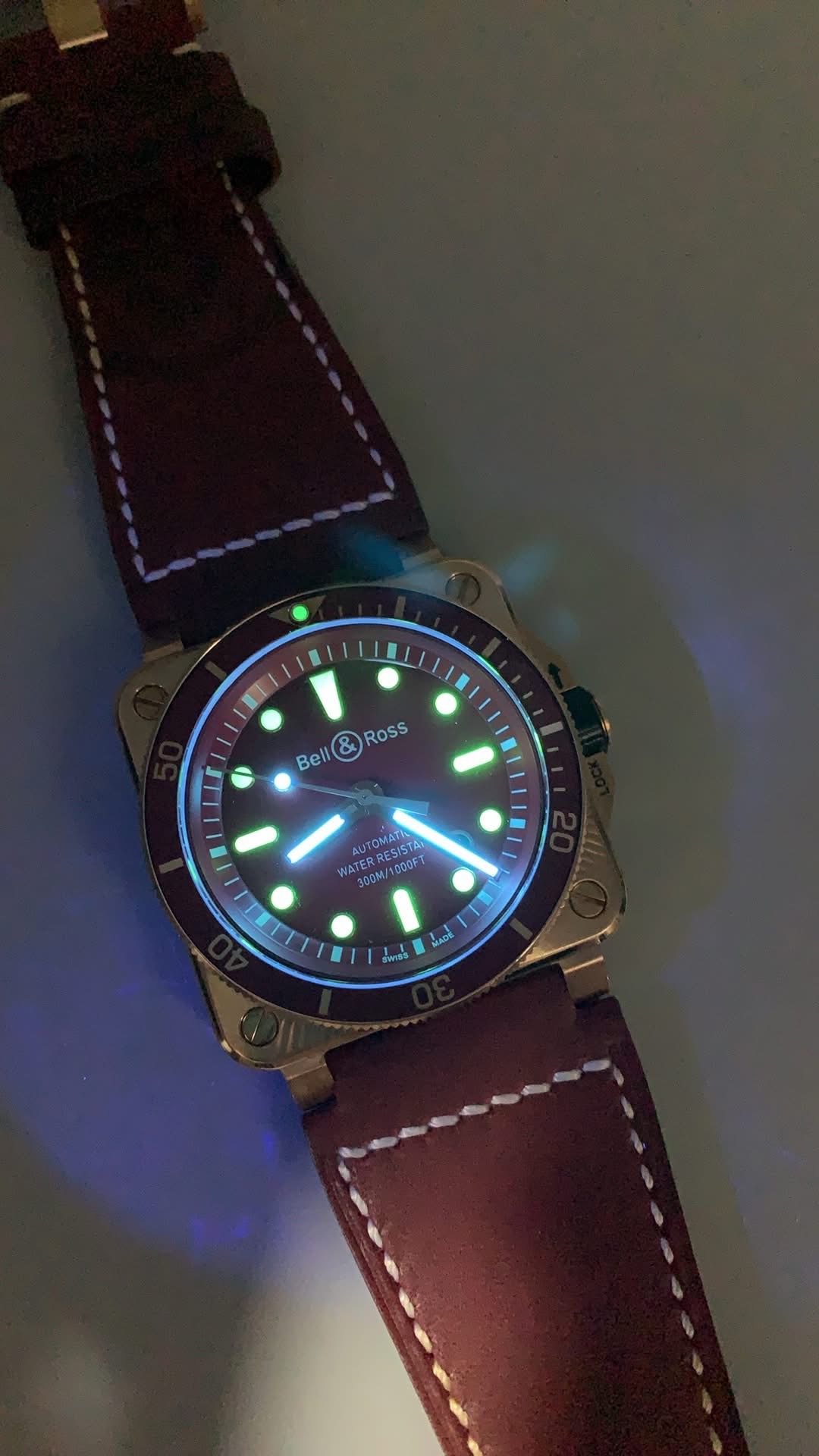 Bell & Ross BR 03-92 Diver Red Bronze – 1:1 Grade Watch | Red Dial | Leather Strap - Image 9