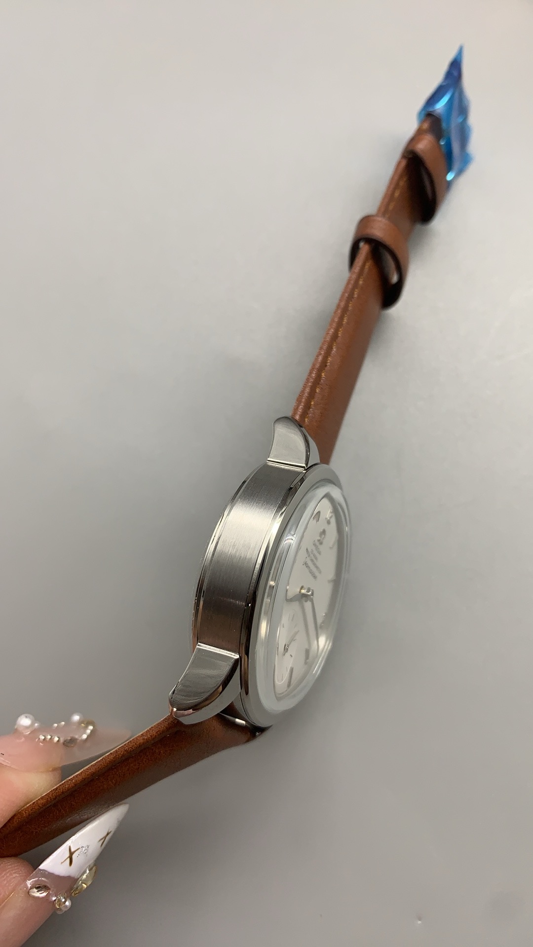 Omega Seamaster 1948 Co-Axial Master Chronometer Small Seconds – 1:1 Grade Watch | Silver Dial | Brown Leather Strap - Image 5