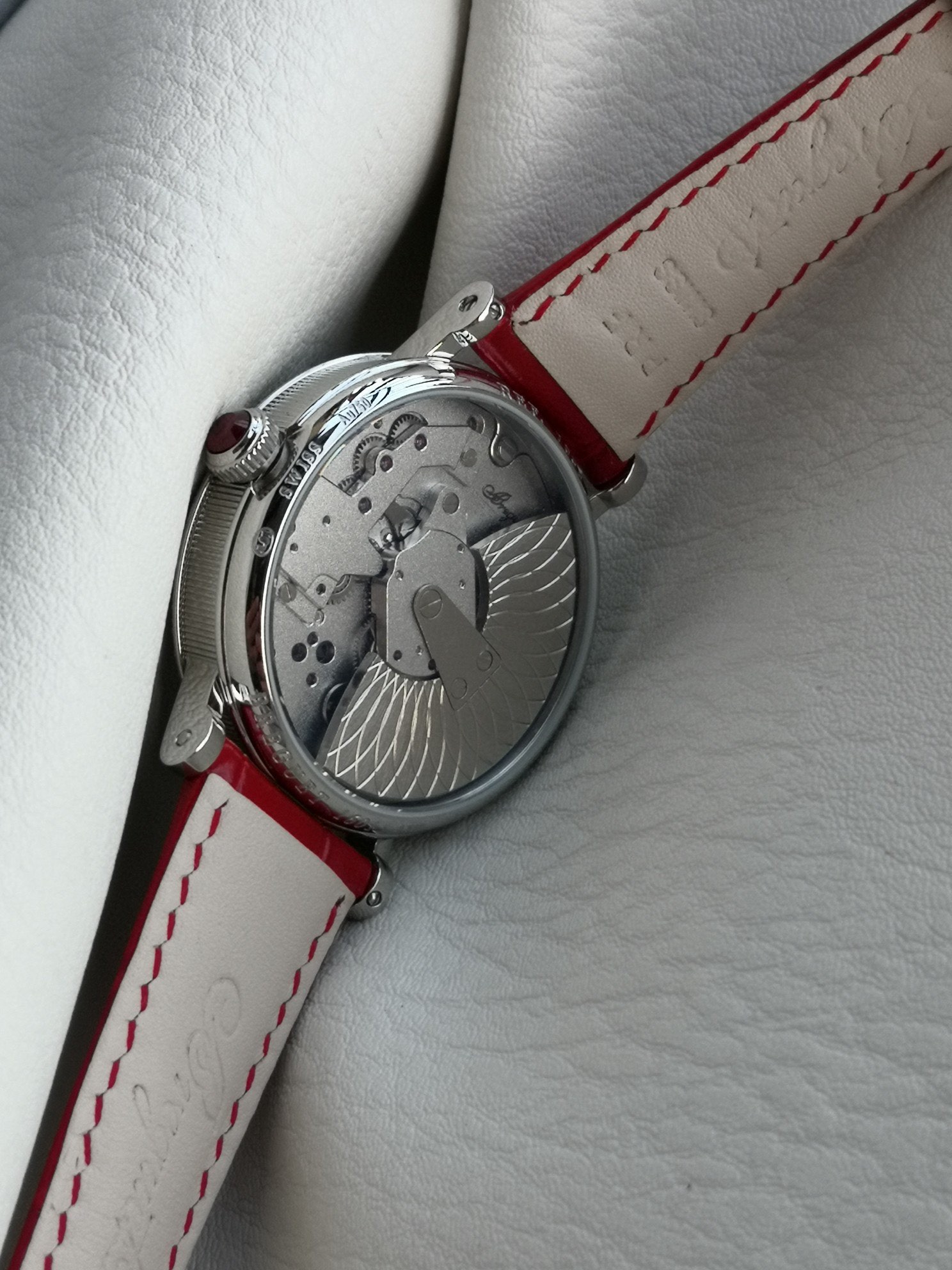 Breguet Tradition Dame 7038 – 1:1 Grade Watch | Mother-of-Pearl Dial | Diamond-Style Bezel - Image 6