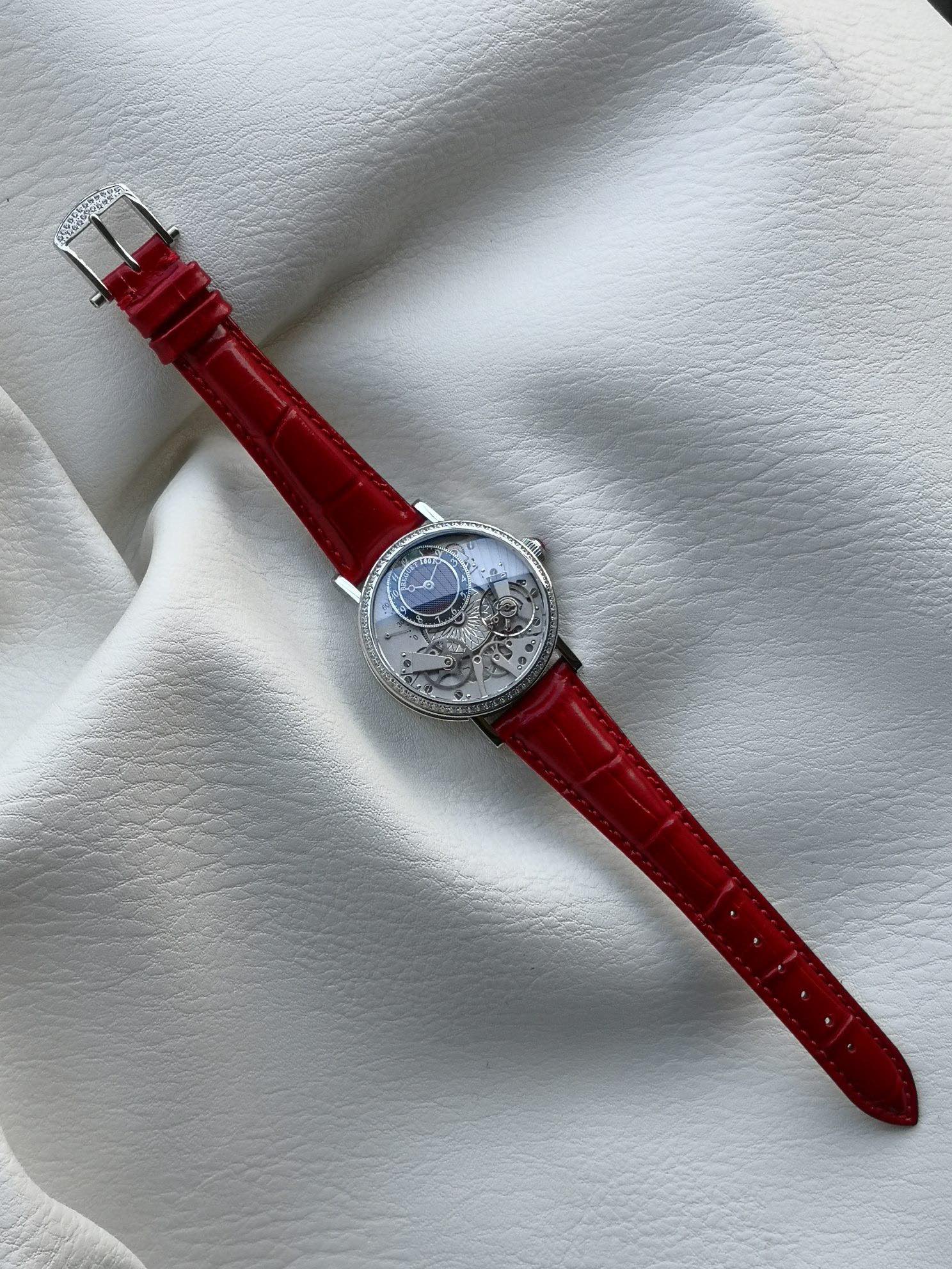 Breguet Tradition Dame 7038 – 1:1 Grade Watch | Mother-of-Pearl Dial | Diamond-Style Bezel - Image 5