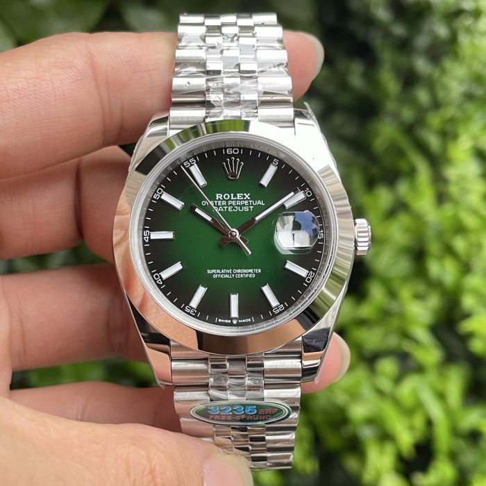 Rolex Datejust 41 126300 – 1:1 Grade Watch | Mint Green Dial | Jubilee Bracelet