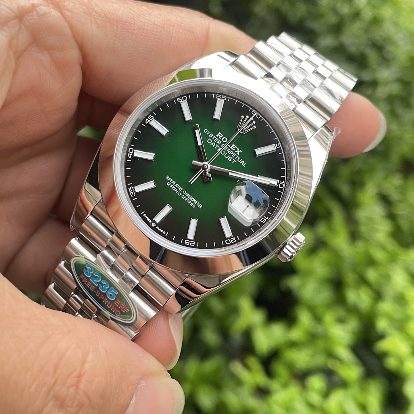 Rolex Datejust 41 126300 – 1:1 Grade Watch | Mint Green Dial | Jubilee Bracelet - Image 5