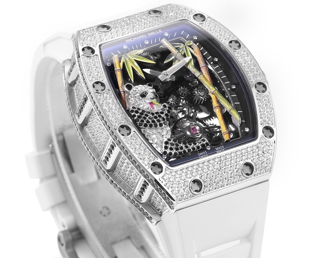 Richard Mille RM 26-01 Tourbillon Panda – 1:1 Grade Watch | Skeleton Dial | Panda Design - Image 4