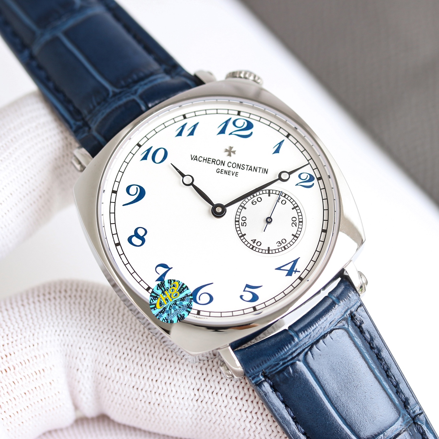 Vacheron Constantin American 1921 – 1:1 Grade Watch | Silver Dial | Blue Leather Strap