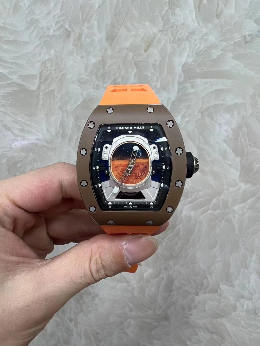 Richard Mille RM 52-05 “Pharrell Williams” – 1:1 Grade Watch | Astronaut Dial | Rubber Strap