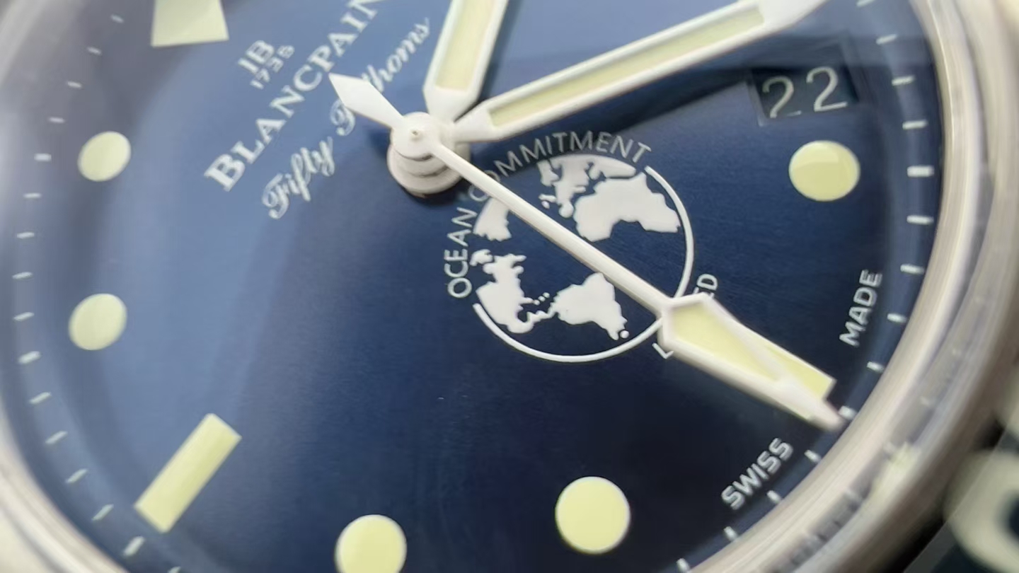 Blancpain Fifty Fathoms BOC III – 1:1 Grade Watch | Blue Dial | Blue Fabric Strap - Image 3