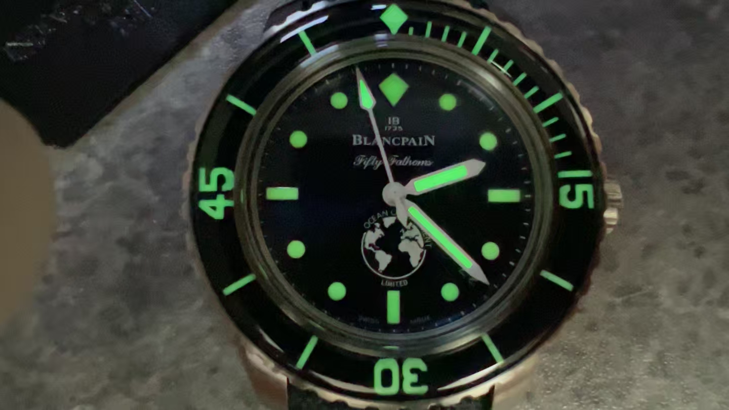 Blancpain Fifty Fathoms BOC III – 1:1 Grade Watch | Blue Dial | Blue Fabric Strap - Image 9