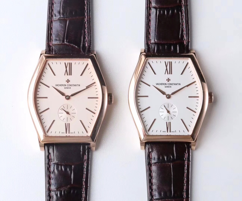 Vacheron Constantin Malte Manual Wind – 1:1 Grade Watch | White / Pink Dial | Brown Leather Strap