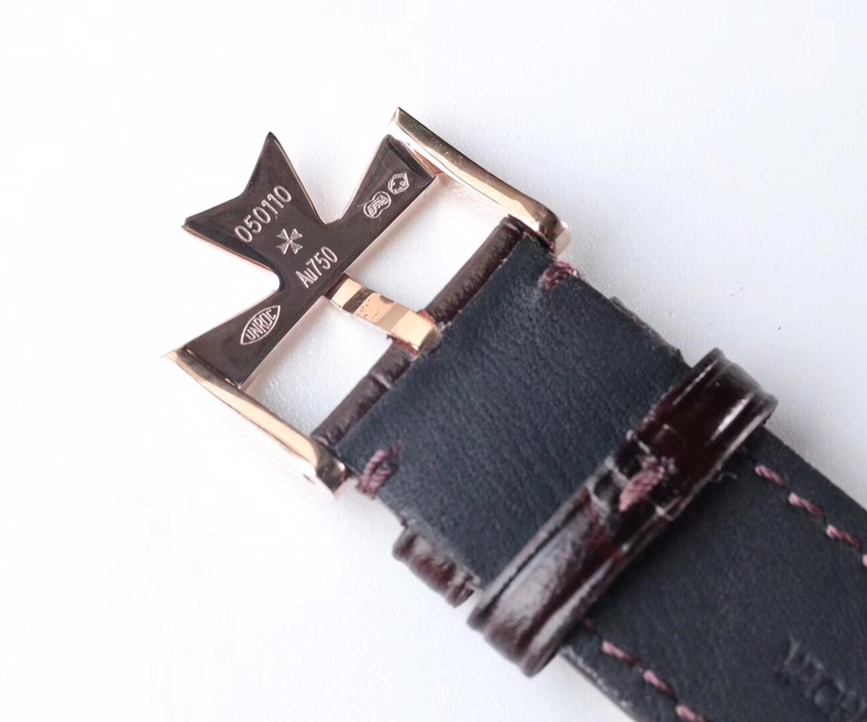 Vacheron Constantin Malte Manual Wind – 1:1 Grade Watch | White / Pink Dial | Brown Leather Strap - Image 9