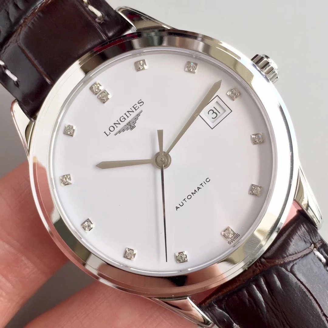 Longines Flagship Series L4.774.4.27.6 Men's Mechanical Diamond-Set Watch - 1:1 Grade - Image 4