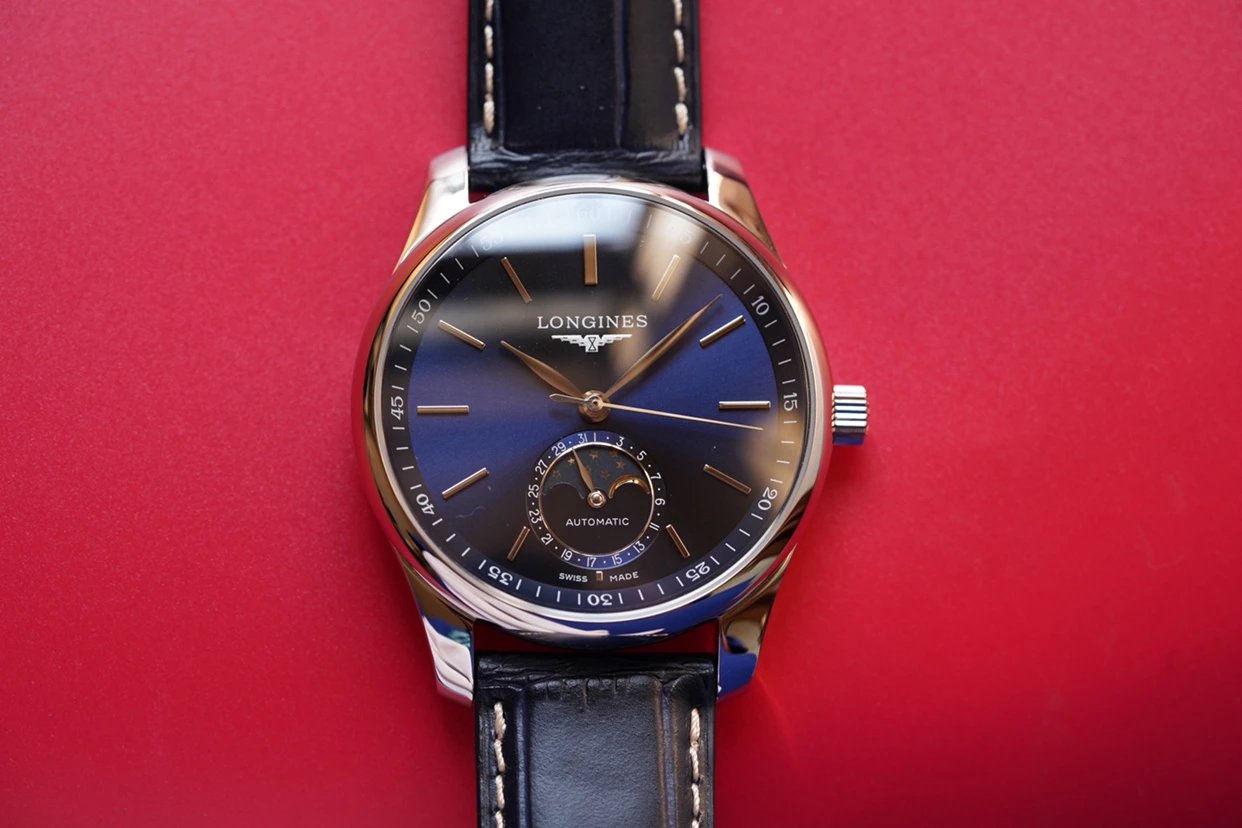 Longines Master Collection L2.909.4.78.3 moon phase watch, a minimalist men's timepiece. (Swiss 1:1 Grade) - Image 4