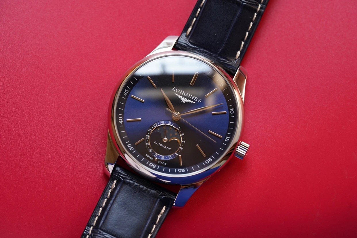 Longines Master Collection L2.909.4.78.3 moon phase watch, a minimalist men's timepiece. (Swiss 1:1 Grade) - Image 5