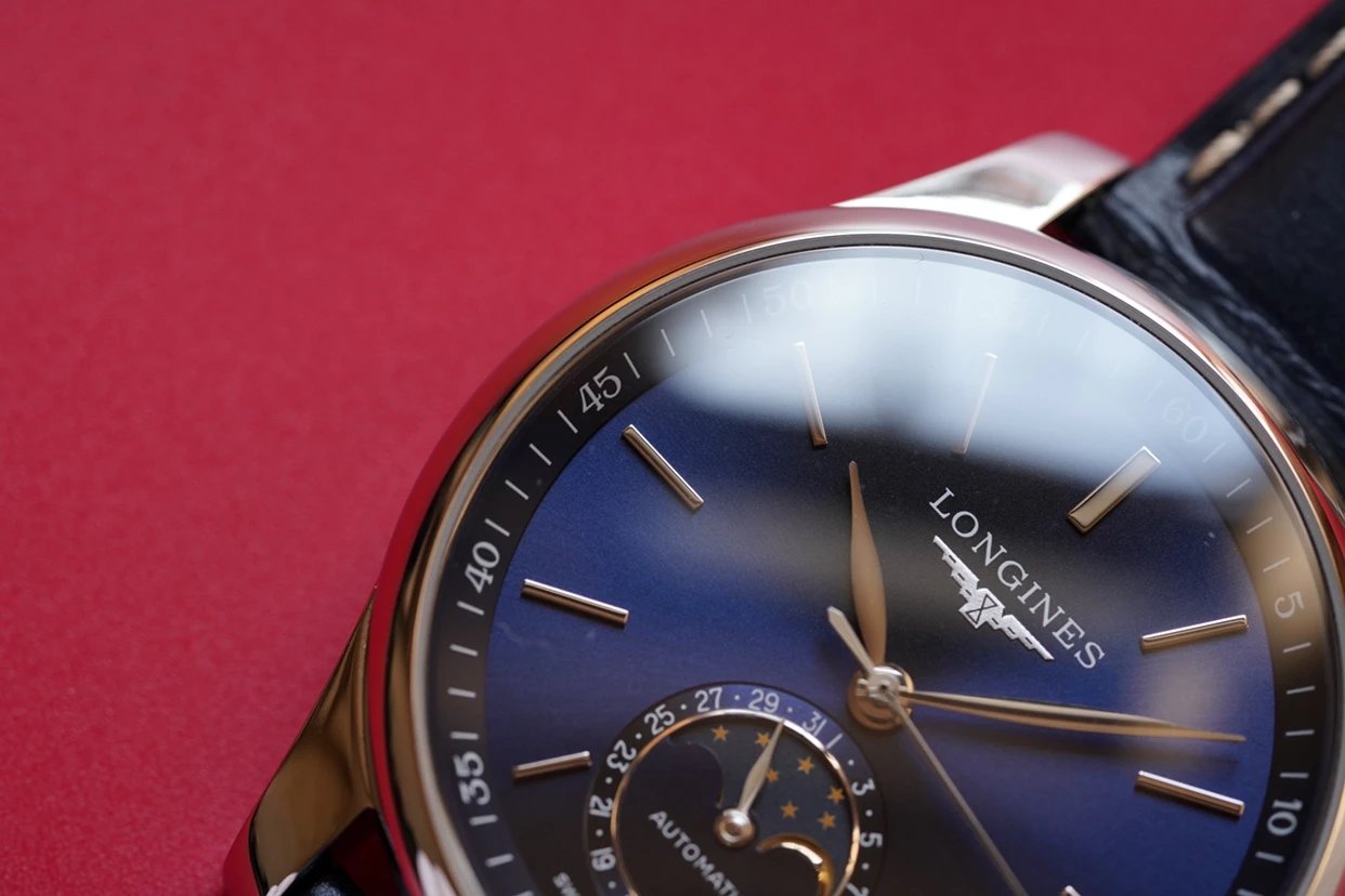 Longines Master Collection L2.909.4.78.3 moon phase watch, a minimalist men's timepiece. (Swiss 1:1 Grade) - Image 12