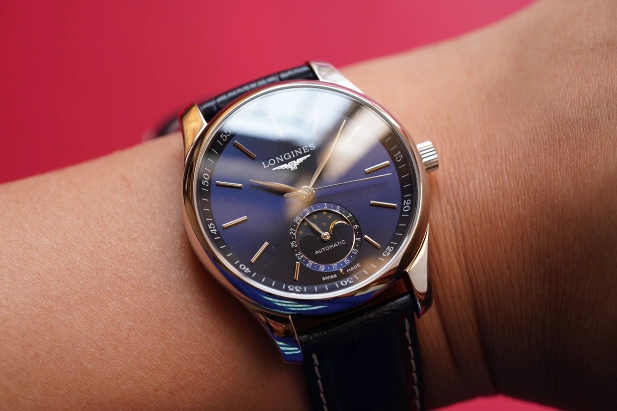 Longines Master Collection L2.909.4.78.3 moon phase watch, a minimalist men's timepiece. (Swiss 1:1 Grade) - Image 26