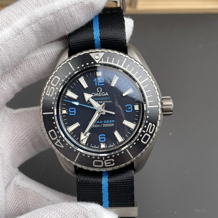 Omega Seamaster Planet Ocean 6000M Ultra Deep 45.5mm Titanium Black Dial Swiss 1:1 Grade Watch