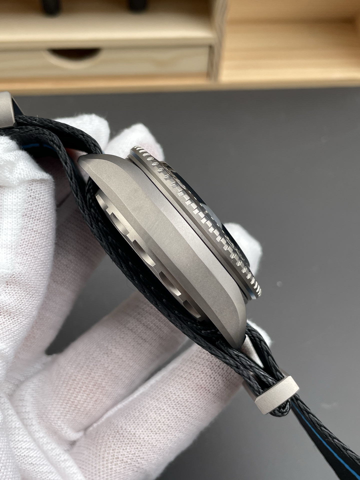 Omega Seamaster Planet Ocean 6000M Ultra Deep 45.5mm Titanium Black Dial Swiss 1:1 Grade Watch - Image 4