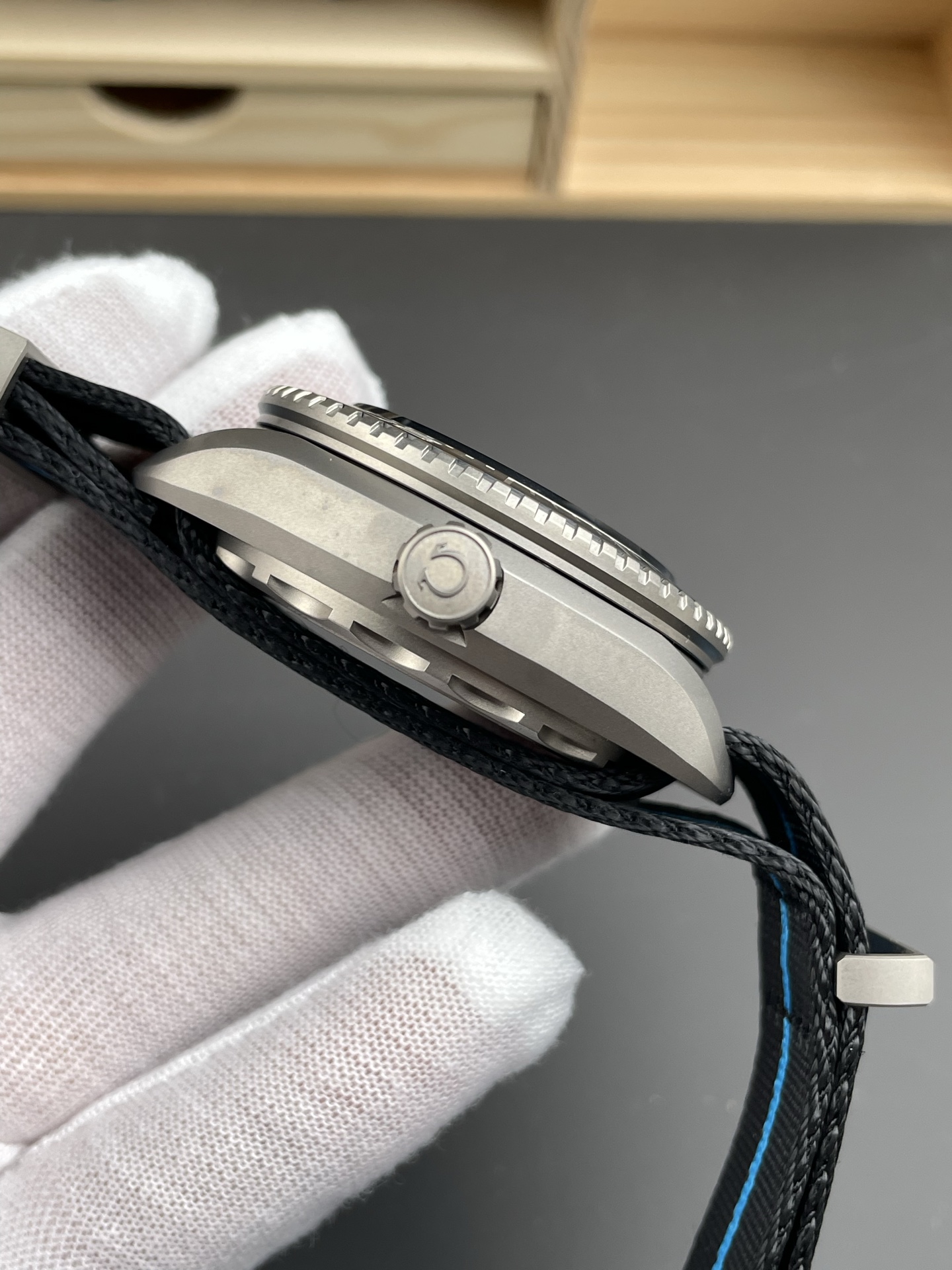 Omega Seamaster Planet Ocean 6000M Ultra Deep 45.5mm Titanium Black Dial Swiss 1:1 Grade Watch - Image 6