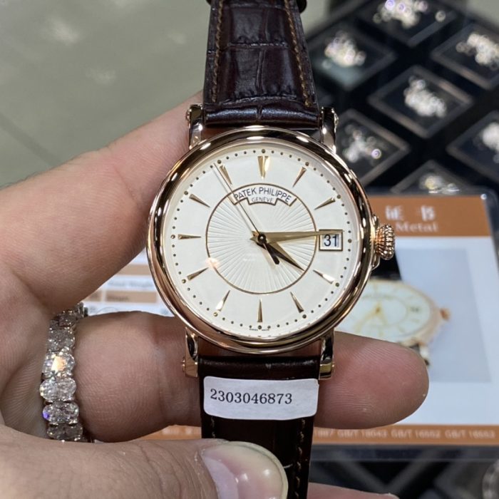 Patek Philippe Calatrava 5153R-001 18K Gold Plated Silver Dial Swiss 1:1 Grade Watch