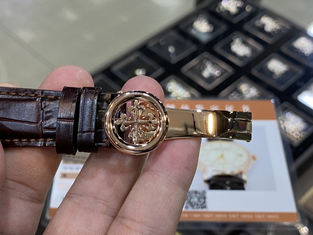 Patek Philippe Calatrava 5153R-001 18K Gold Plated Silver Dial Swiss 1:1 Grade Watch - Image 7