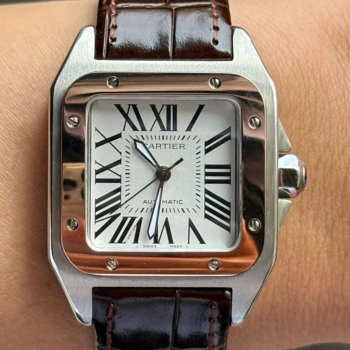 Cartier Santos 100 XL White Dial Swiss 1:1 Grade Watch