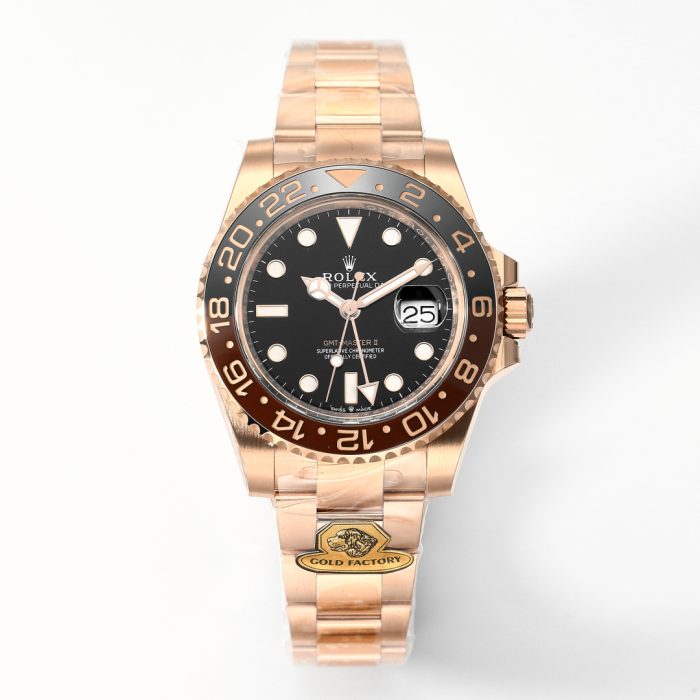Rolex GMT-Master II “Root Beer” 126715CHNR Everose Gold Swiss 1:1 Grade Watch