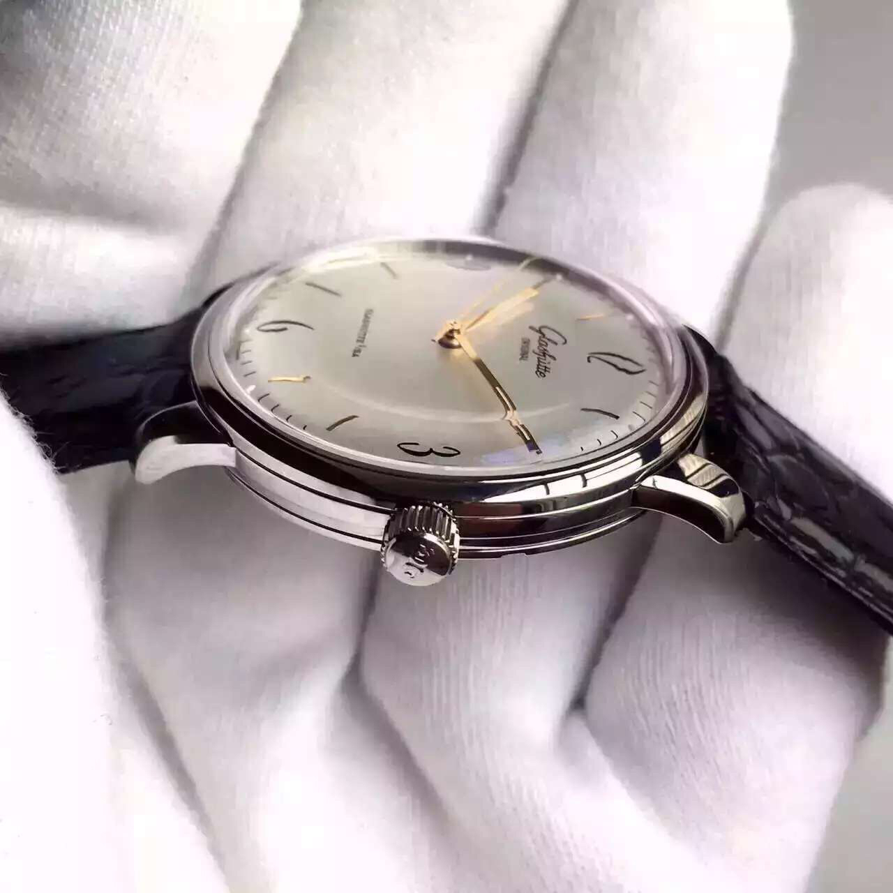 Glashütte Original Sixties 39mm Silver Dial Swiss 1:1 Grade Watch - Image 6
