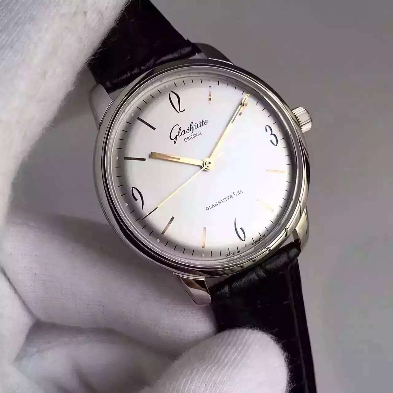 Glashütte Original Sixties 39mm Silver Dial Swiss 1:1 Grade Watch - Image 8