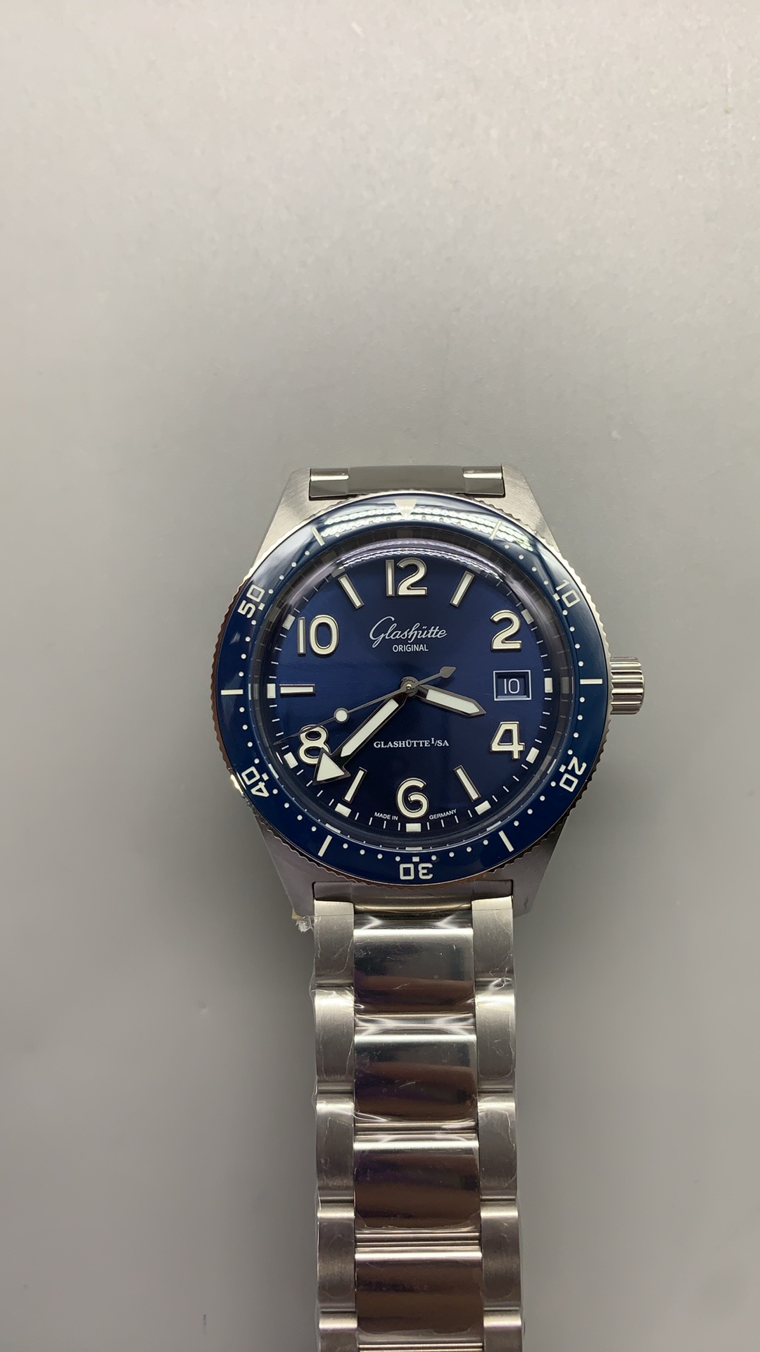 Glashütte Original SeaQ 39.5mm Blue Dial Swiss 1:1 Grade Watch