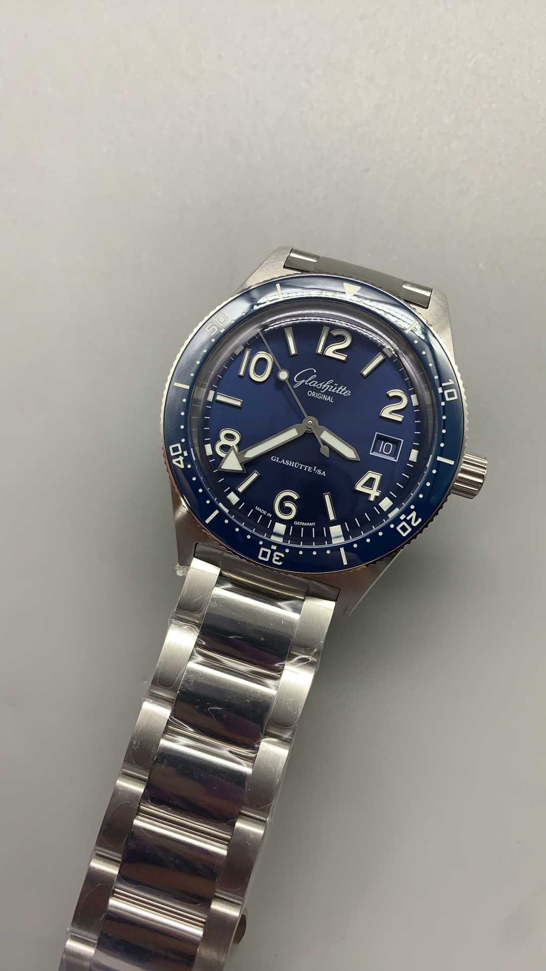 Glashütte Original SeaQ 39.5mm Blue Dial Swiss 1:1 Grade Watch - Image 2
