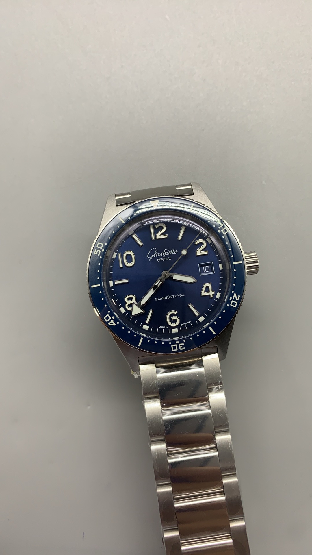 Glashütte Original SeaQ 39.5mm Blue Dial Swiss 1:1 Grade Watch - Image 3
