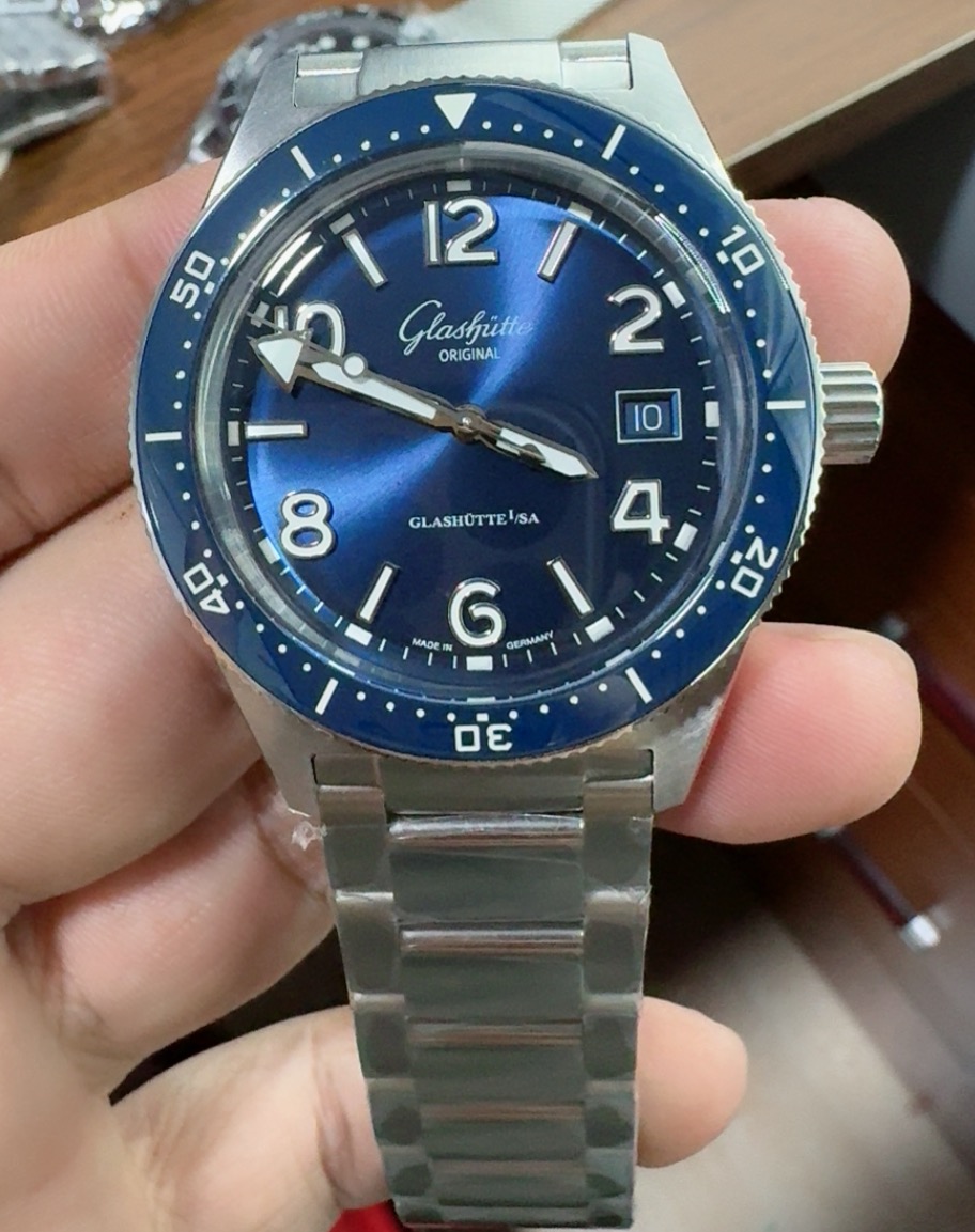 Glashütte Original SeaQ 39.5mm Blue Dial Swiss 1:1 Grade Watch - Image 4