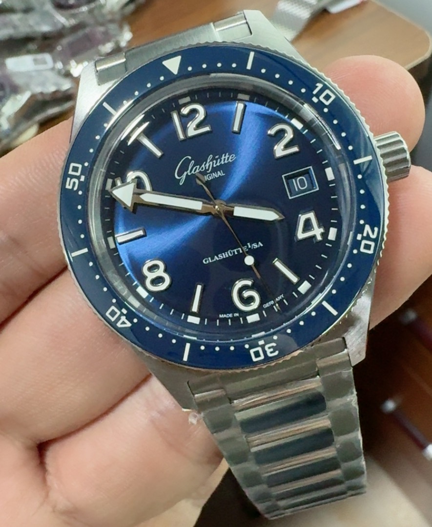 Glashütte Original SeaQ 39.5mm Blue Dial Swiss 1:1 Grade Watch - Image 5