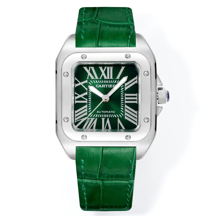 Cartier Santos 100th Anniversary Green Dial Swiss 1:1 Grade Watch