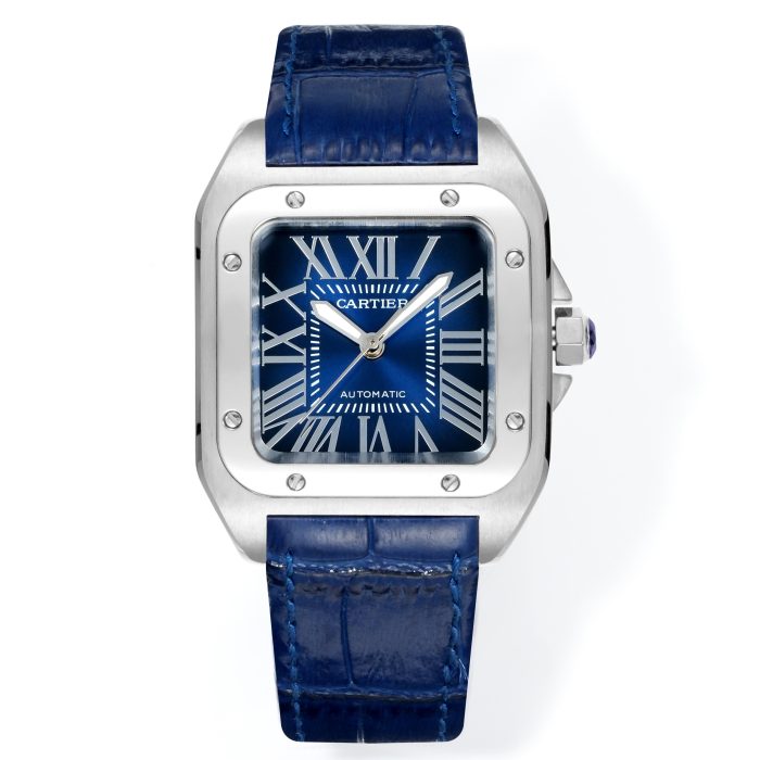 Cartier Santos 100th Anniversary Blue Dial Swiss 1:1 Grade Watch
