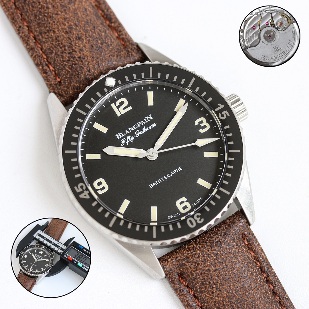 Blancpain Fifty Fathoms Bathyscaphe HODINKEE Limited Edition 38mm Swiss 1:1 Grade Watch