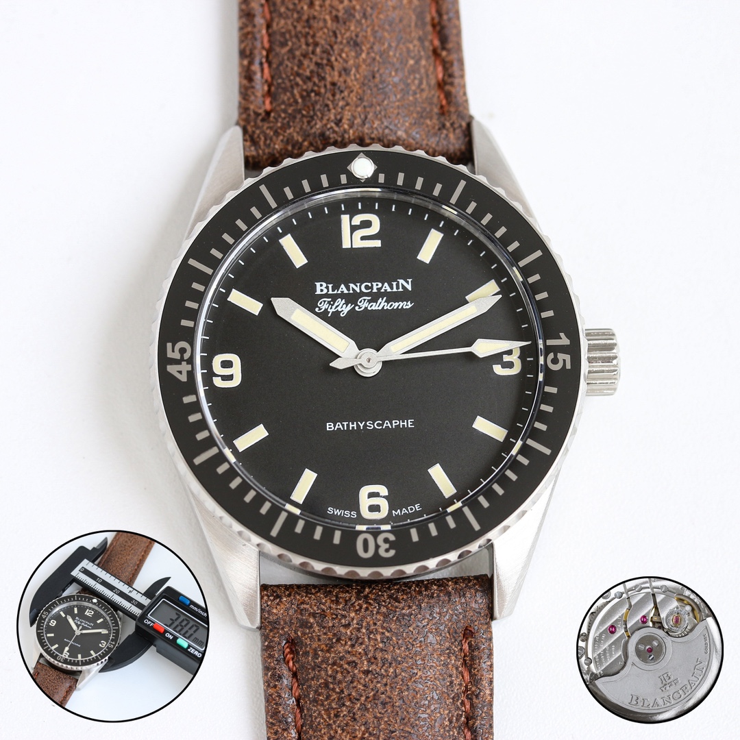 Blancpain Fifty Fathoms Bathyscaphe HODINKEE Limited Edition 38mm Swiss 1:1 Grade Watch - Image 2