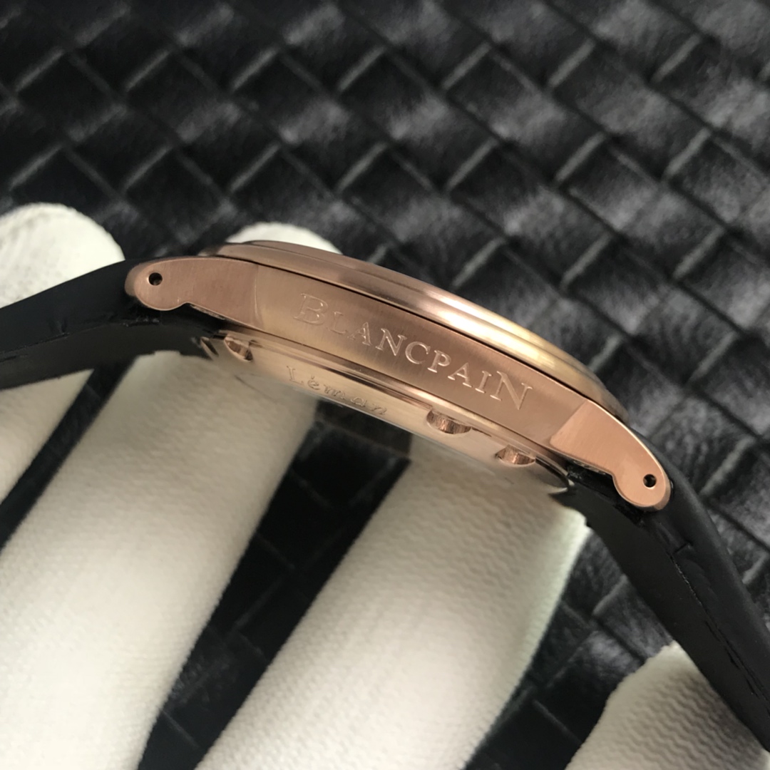 Blancpain Léman Grande Date Aqua Lung Rose Gold Swiss 1:1 Grade Watch - Image 6
