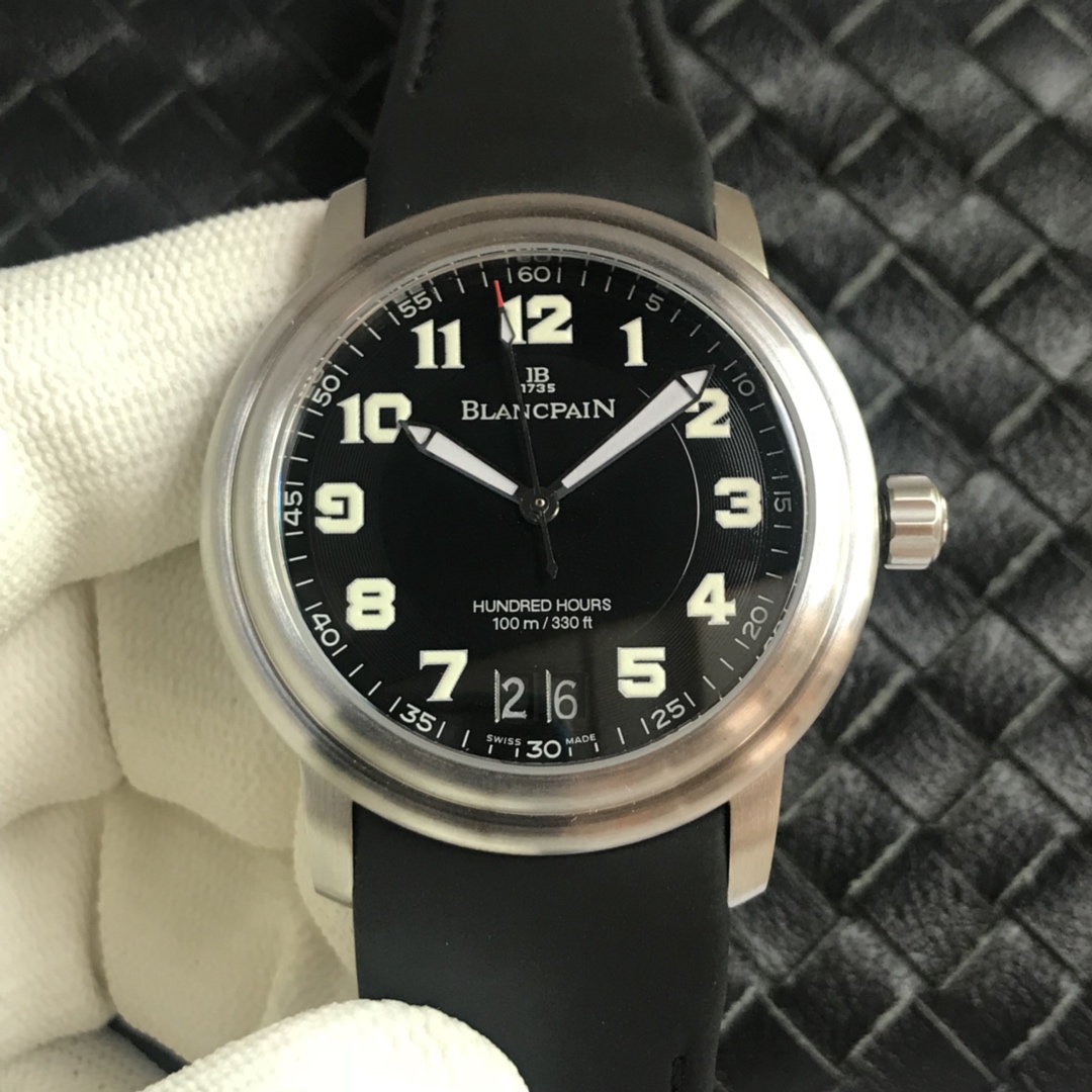 Blancpain Léman Hundred Hours 38mm Black Dial Swiss 1:1 Grade Watch - Image 2