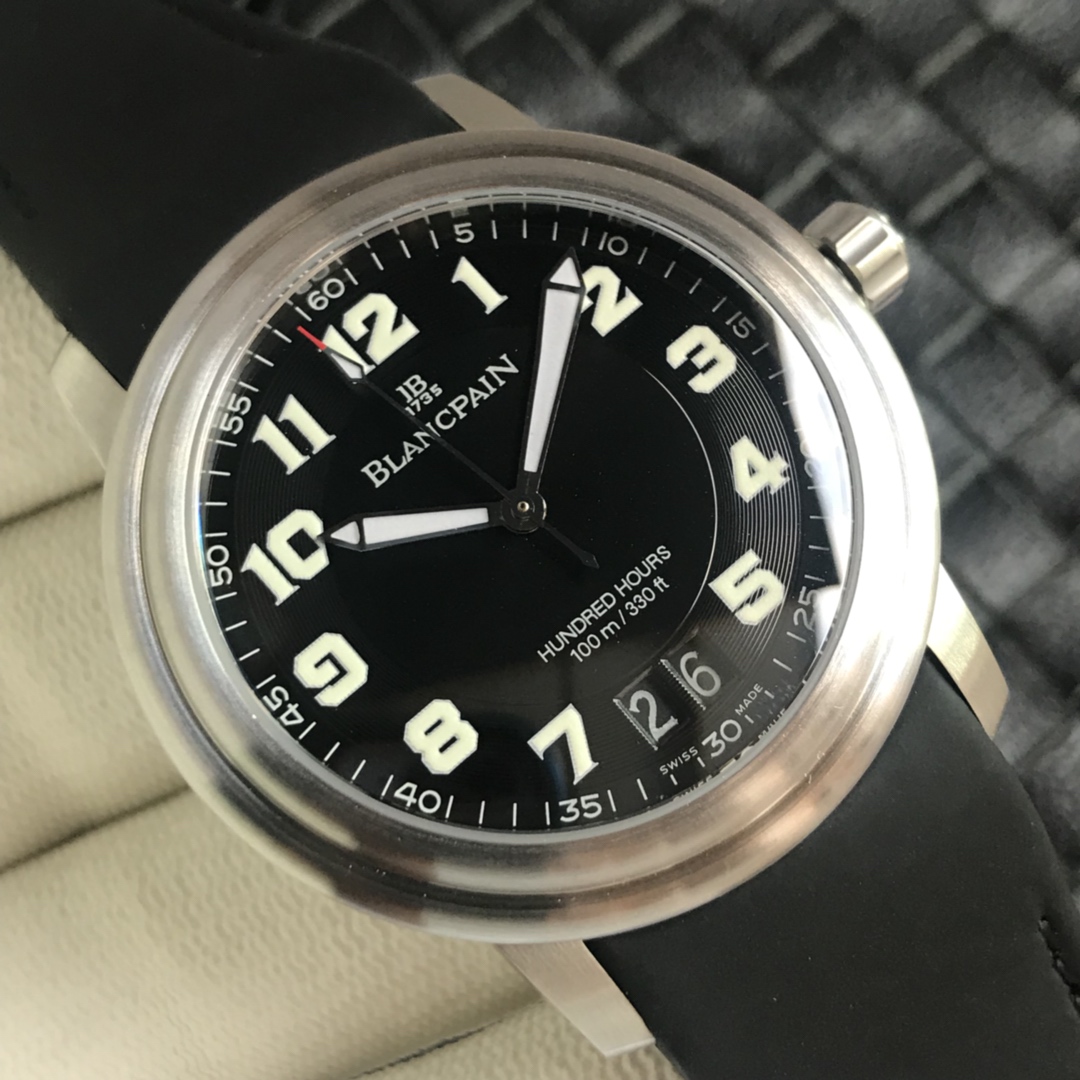 Blancpain Léman Hundred Hours 38mm Black Dial Swiss 1:1 Grade Watch - Image 4