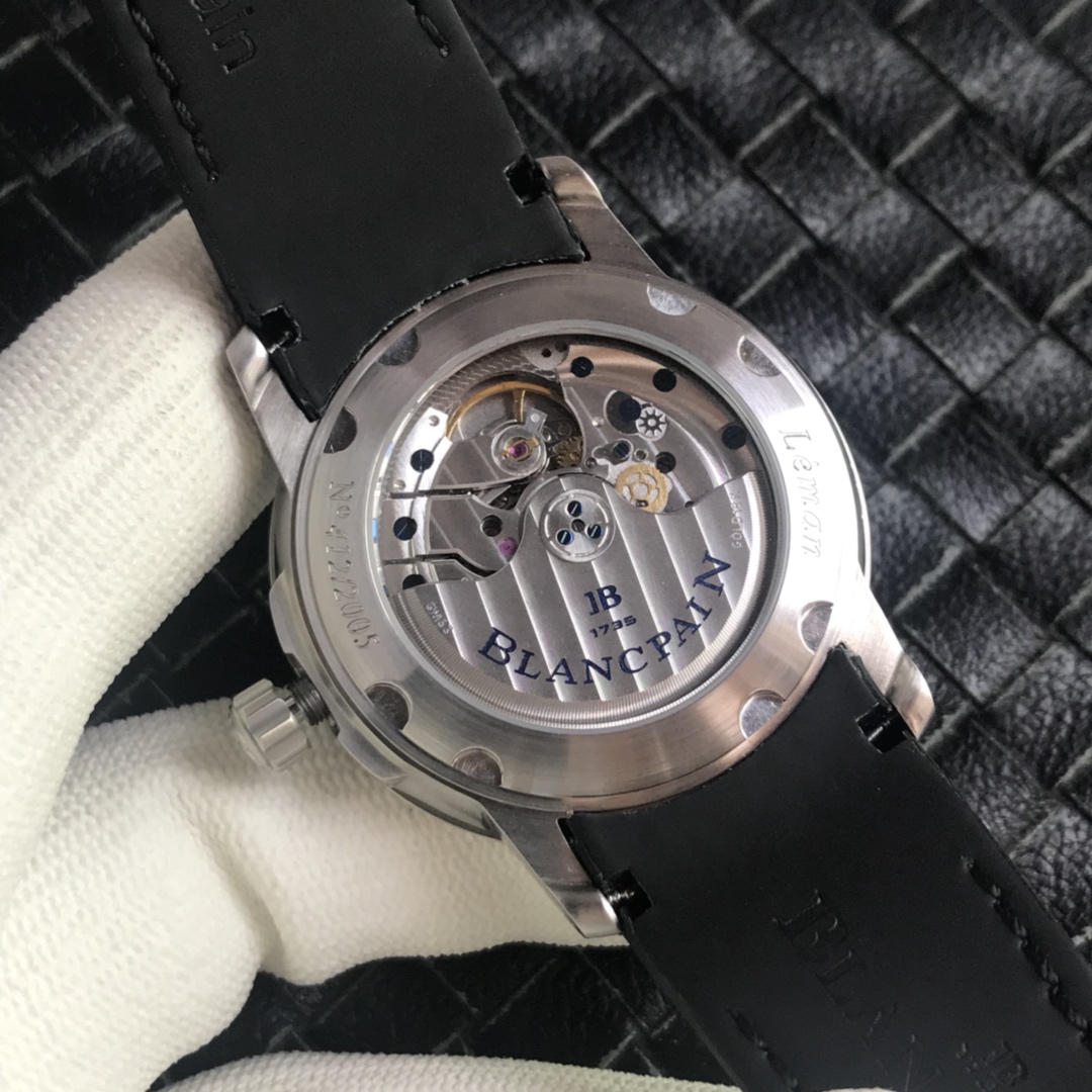 Blancpain Léman Hundred Hours 38mm Black Dial Swiss 1:1 Grade Watch - Image 7