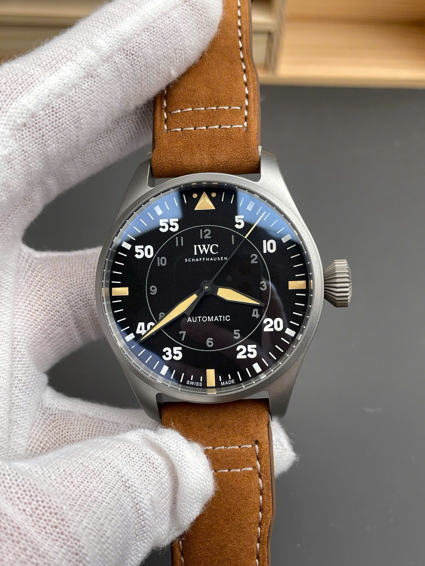 IWC Big Pilot’s Watch 43 Spitfire Titanium Swiss 1:1 Grade Watch
