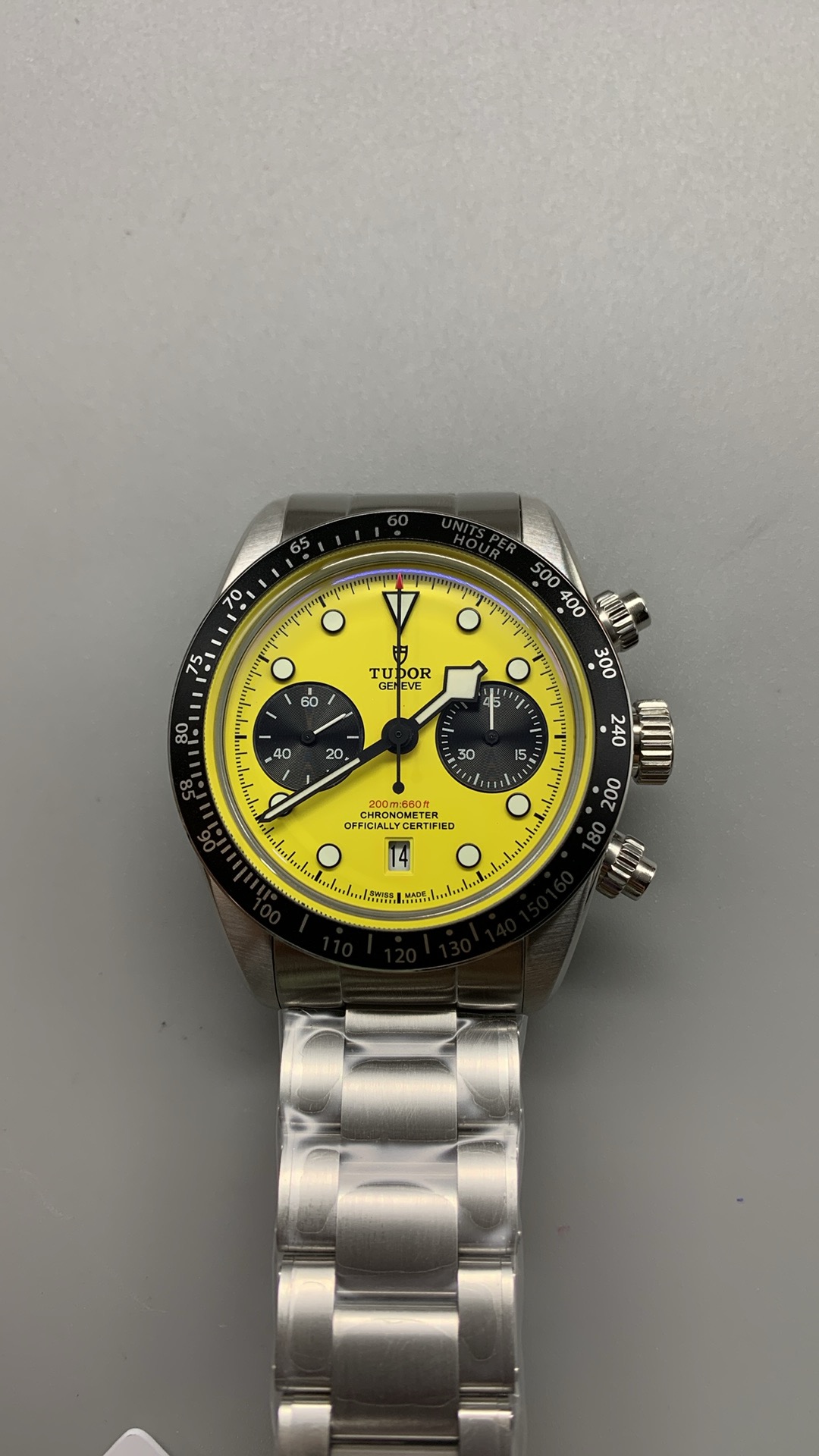 Tudor Black Bay Chrono 39 “Bumblebee” Yellow Dial Swiss 1:1 Grade Watch